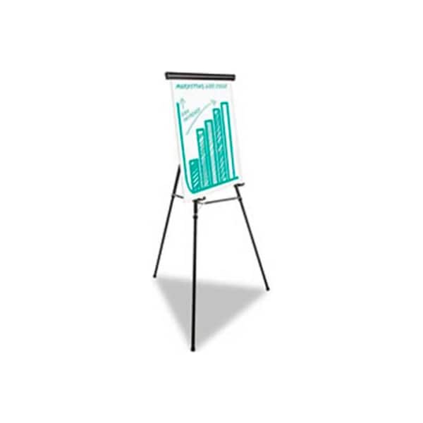 Universal Universal Heavy Duty Presentation Easel, 69" Maximum Height, Metal, Black UNV43034 - main